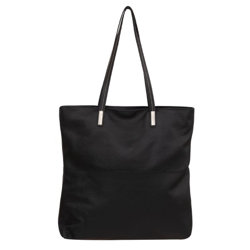 черная КОЖАНАЯ сумка SOFT LEATHER BAG A4