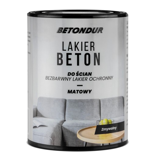 BETONDUR Бесцветный защитный лак для стен Индустриальный бетон 1л