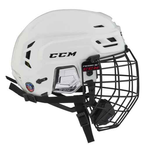 CCM Tacks 210 Combo Senior Хоккейный шлем с сеткой, белый