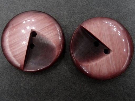 28mm Guziki ozdobne 12 sztuk kolor BRUDNY RÓŻ/BAKŁAŻAN K158 9002