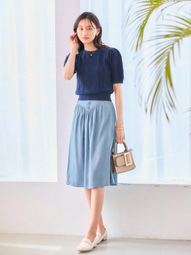 SHEIN DAZY СИНАЯ ЮБКА С ПРАВИЛАМИ XL 40680