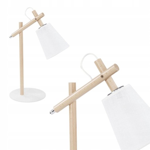 НАСТОЛЬНАЯ ЛАМПА TK LIGHTING 667 VAIO WHITE WOOD