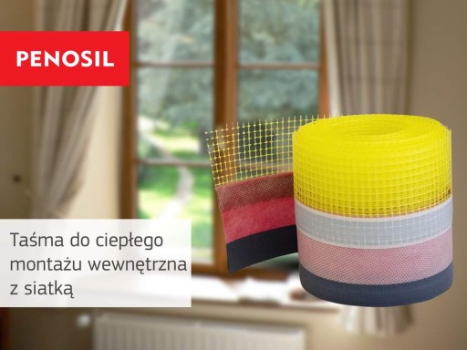 Лента уплотнительная для герметичного теплого монтажа окон с сеткой WEW 100/25