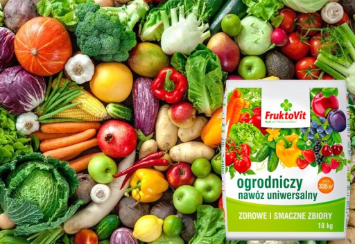 FRUKTOVIT NAWÓZ UNIWERSALNY DO OWOCÓW WARZYW ROŚLIN OZDOBNYCH 10 KG