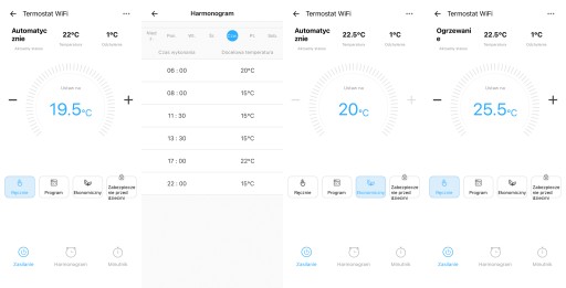 WiFi термостат для печи Black Sonoff eWelink