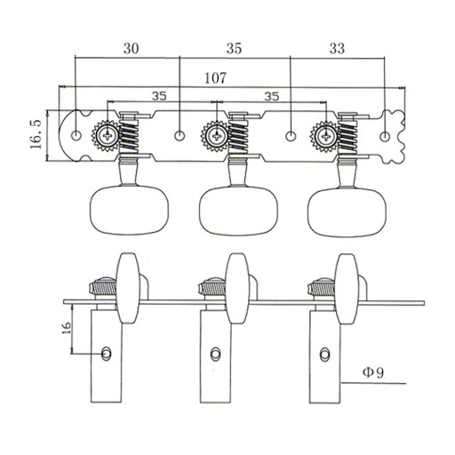 JEREMI MGP-15 колки для классической гитары