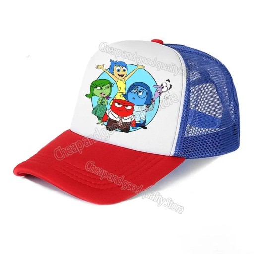 Бейсболка Inside Out с символами, сетка, дышащая, детская