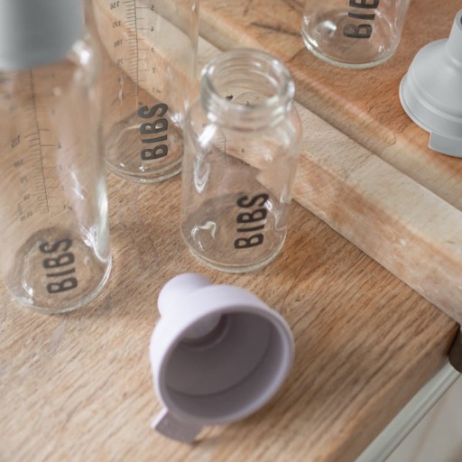 BIBS Butelka Szklana dla Niemowląt 225ml IVORY