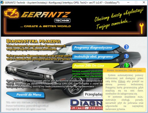 Диагностический интерфейс Opel T2+ 96-04