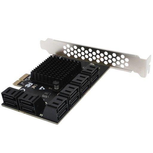 Карта адаптера PCI PCIe 1X–12x SATA 3.0 Serial ATA