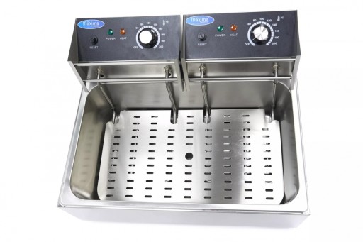 Frytkownica Elektryczna Olejowa 15L do 3kg Frytek 2 x 2500W Maxima 09365210