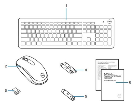 Комплект DELL KM3322W США