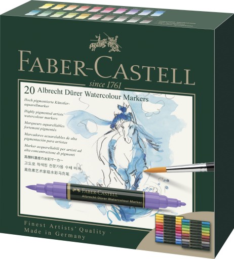 FABER-CASTELL Ручки акварельные А. Дюрер 20 цветов