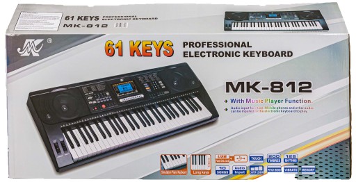Клавиатура-орган MK-812 61 клавиша USB-КУРС ОБУЧЕНИЯ