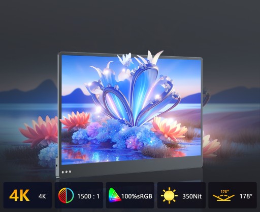 Przenośny monitor do gier UPERFECT 13,3” 4K 60 Hz 1500:1 300 Nit Podstawka IPS