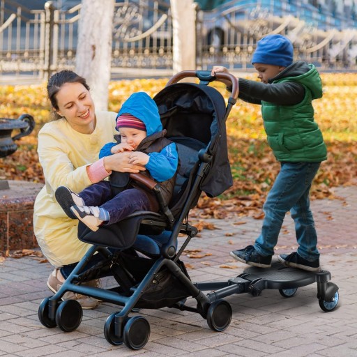 ДОПОЛНИТЕЛЬНАЯ КОЛЯСКА 25 КГ С СИДЕНЬЕМ, ЧЕРНАЯ, 3-7 ЛЕТ, CE