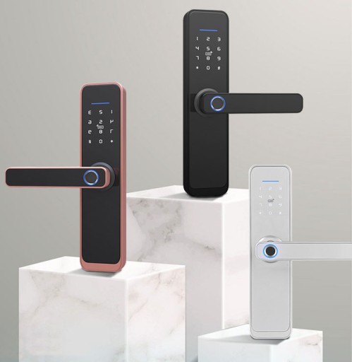 Кодированная комбинированная дверная ручка с Bluetooth, Wi-Fi, RFID и считывателем пальцев