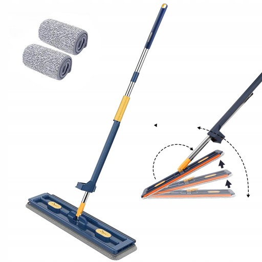 MOP PŁASKI DO MYCIA PODŁOGI NIEKAPIĄCY +2 zapas