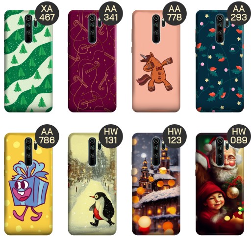 ETUI DO XIAOMI REDMI NOTE 8 PRO WZORY ŚWIĄTECZNE CHRISTMASS ŚWIĘTA OBUDOWA