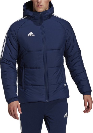 КУРТКА МУЖСКАЯ ADIDAS CONDIVO 22 ЗИМНЯЯ, ТЕМНО-СИНЯЯ HA6264, размер 2XL