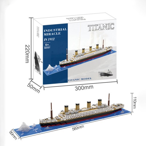 TITANIC klocki konstrukcyjne, titanic model