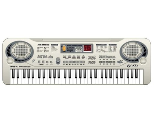 КЛАВИАТУРА МИКРОФОН БЛОК ПИТАНИЯ 61K USB MQ811 ПИАНО