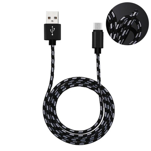 3 M dzianina w kratę Micro USB, ładowanie synchronizacji danych