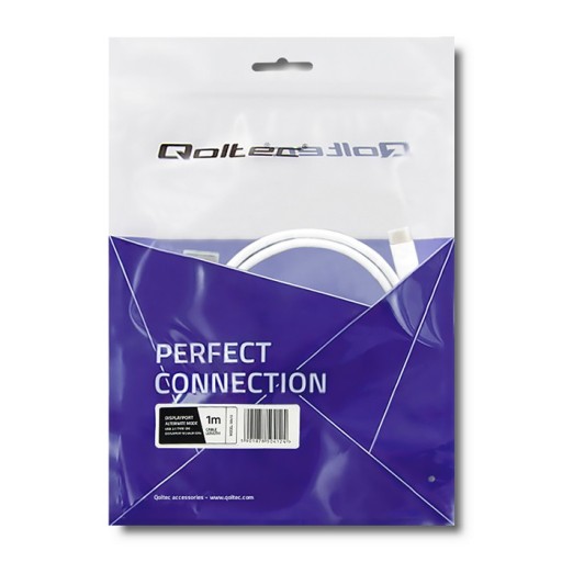Qoltec Альтернативный режим USB 3.1 тип C штекер - Displayport штекер 5K, 1м