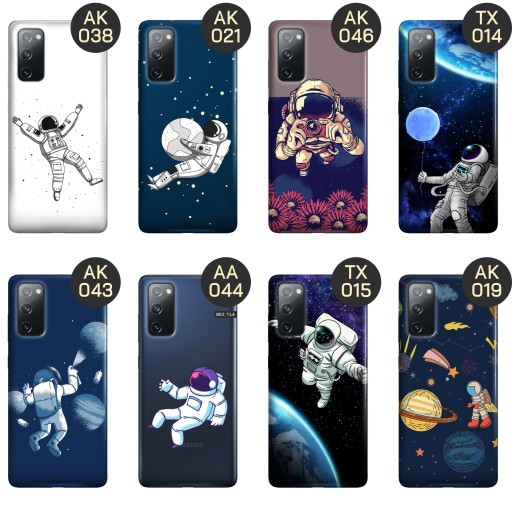 ETUI DO SAMSUNG GALAXY S20 FE / 5G WZORY ASTRONAUTA KOSMONAUTA RAKIETA CASE