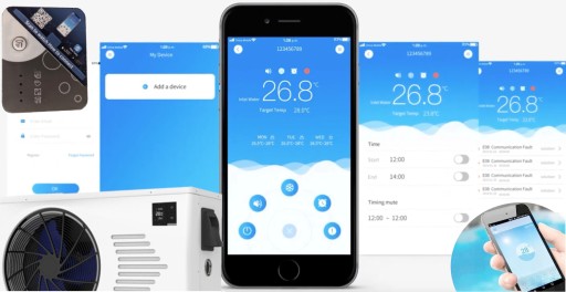 HEWALEX PCWBi 7 кВт C ИНВЕРТОРНЫЙ ТЕПЛОВОЙ НАСОС ДЛЯ БАССЕЙНА