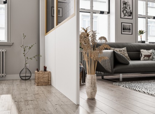 Накладки на раздвижные двери GoodHome Alara, белые