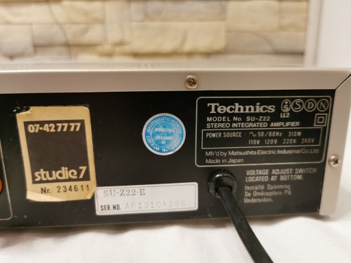 УСИЛИТЕЛЬ TECHNICS SU-Z22 ФУНКЦИОНАЛЬНЫЙ