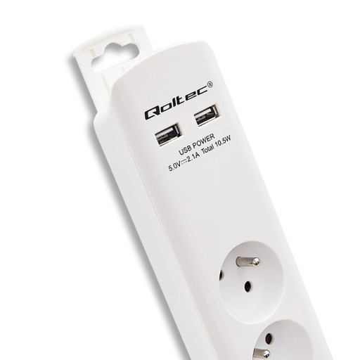 Противопомпажная полоса | 6 розеток | 2xUSB | 1|