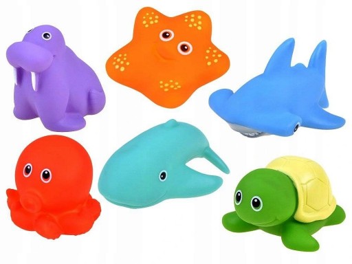 Резиновые игрушки для ванны с морскими животными