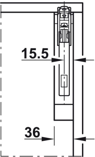 HAFELE FREE FLAP FRONT LIFT 3.15 D БЕЛЫЙ