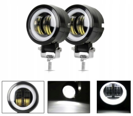 Мотоциклетные галогенные лампы RING LED фары