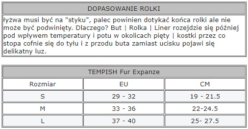 Łyżwy regulowane Tempish Fur Expanze Plus Jr 37-40