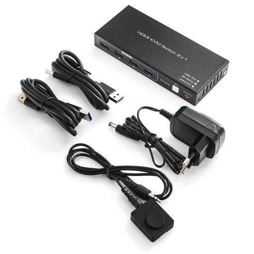 KVM-переключатель USB + HDMI 2/1 Spacetronik SPH-KVM23