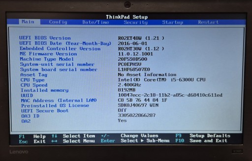 Чехол для ноутбука Lenovo X260 с процессором i5-6300U