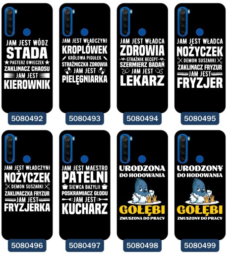 Etui do Xiaomi Redmi Note 8T Fryzjer barber