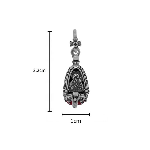 СЕРЕБРЯНАЯ КОРОБКА 925 ГОДА ДЛЯ РЕЛИКВИИ МИРРЫ