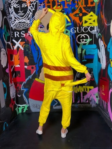 КУРТКА КИГУРУМИ КОМБИНИРОВАННАЯ ПИЖАМА PIKACHU - S