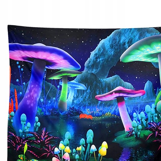 Gobelin Wiszący Psychodeliczny Grzyb Trippy Koc