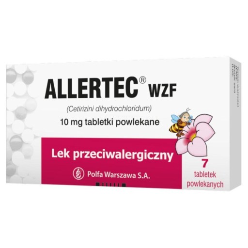 Allertec WZF 10 мг х 7 таблеток полировать