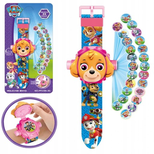 PAW PATROL PAW LED 3D ЧАСЫ С ПРОЕКТОРОМ SKYE