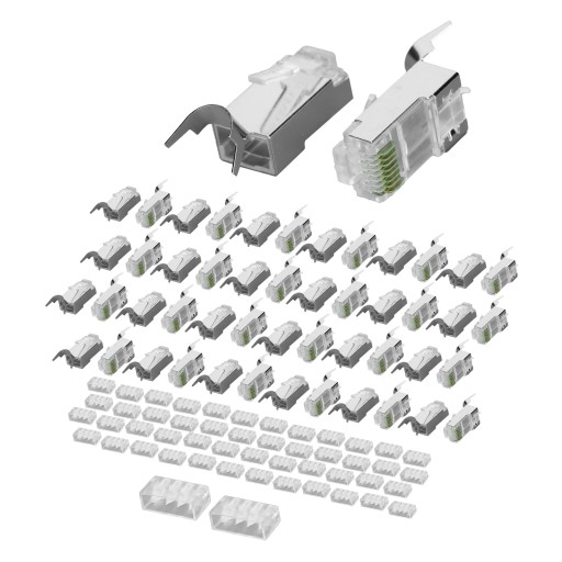 Разъем сетевого кабеля nw017 позолоченный экран cat7 rj45 8p8c горный хрусталь h