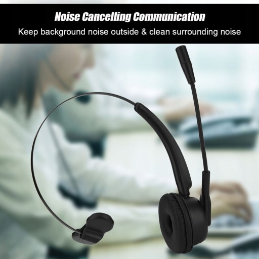 Zestaw słuchawkowy Bluetooth do call center 12-godzinne słuchawki z J2
