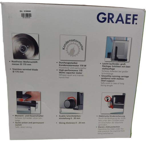 СЛАЙСЕР GRAEF CLASSIC C20 170 Вт C20EU