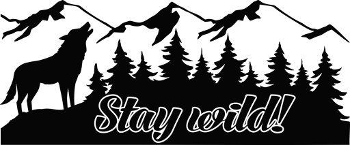 НАКЛЕЙКА на прицеп кемпер WILK Mountains 100x41 см