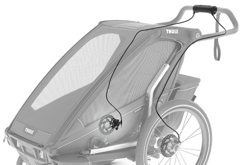 Детский велоприцеп Thule Chariot Sport 1 Spectra Yellow